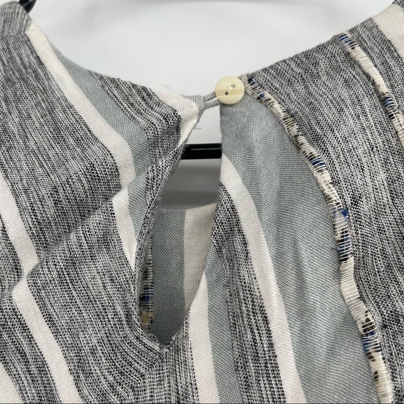 Anthropologie Laura Siegel Striped Pom Fringe Tank Tunic Top - Picture 9 of 14